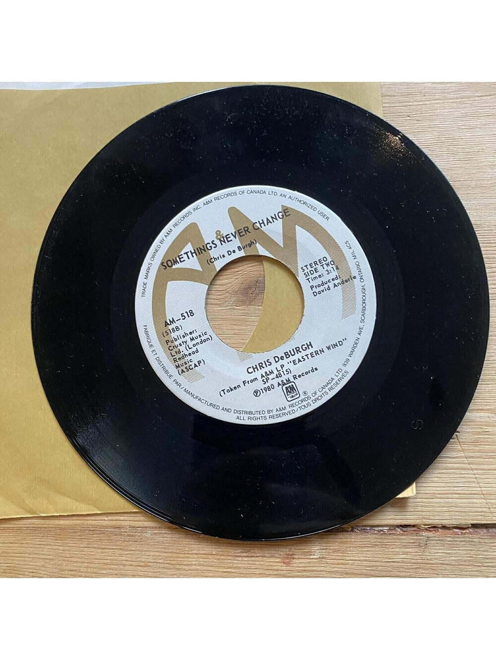 Chris De Burgh - Sailor/Somethings Never Change 45rpm VG+ R10